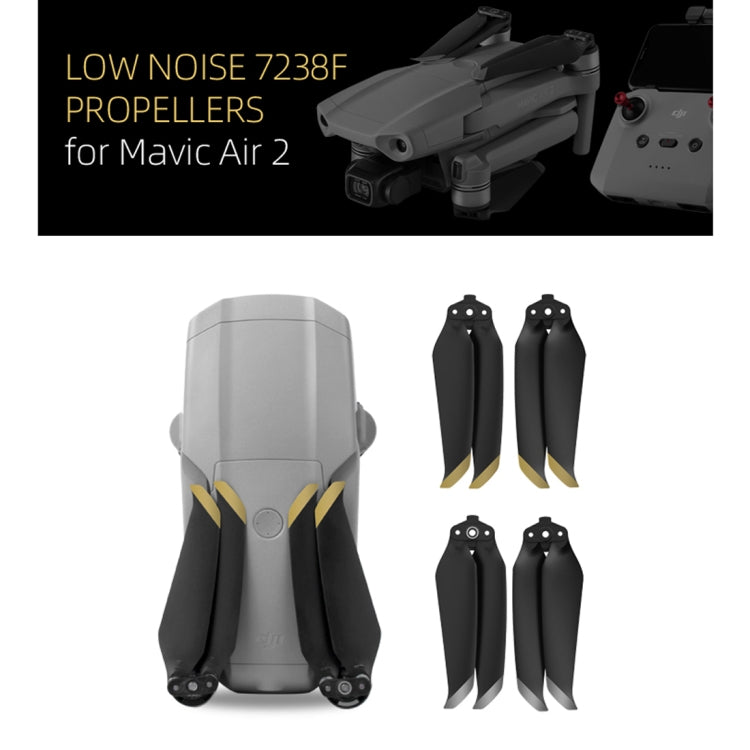 1 Pair Sunnylife 7238F-1 For DJI Mavic Air 2 Low Noise Quick-release Propellers(Silver) - free shipping - PMC TechLife - Order now!