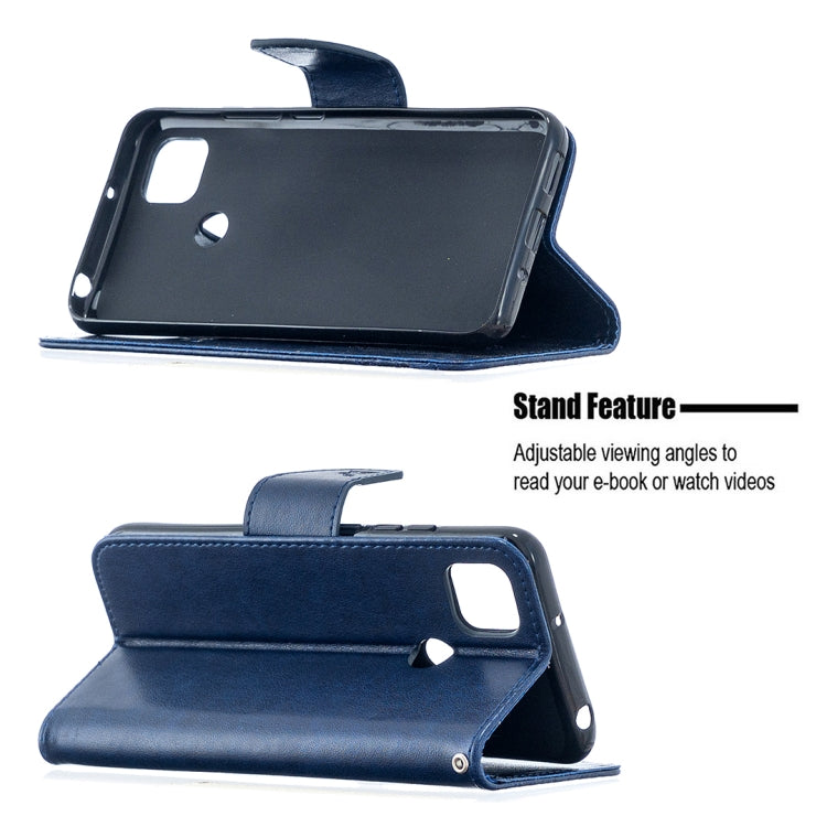 For Xiaomi Redmi 9C Two Butterflies Embossing Pattern Horizontal Flip Leather Case with Holder & Card Slot & Wallet & Lanyard(Dark Blue) - free shipping - PMC TechLife - Order now!