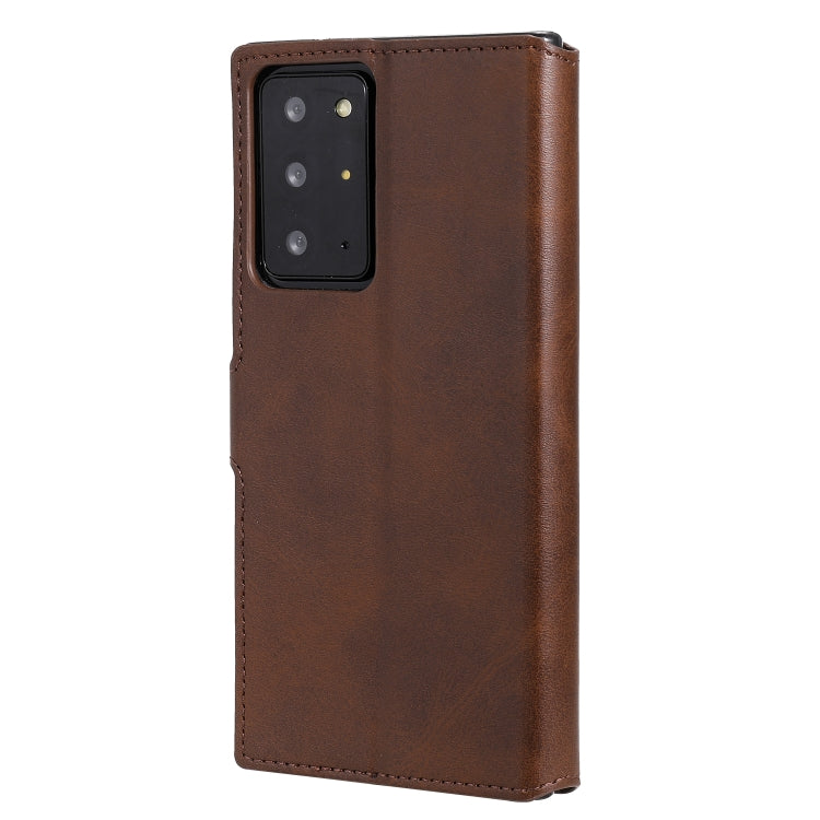 For Samsung Galaxy Note 20 Ultra Classic Calf Texture PU + TPU Horizontal Flip Leather Case, with Holder & Card Slots & Wallet(Brown) - free shipping - PMC TechLife - Order now!