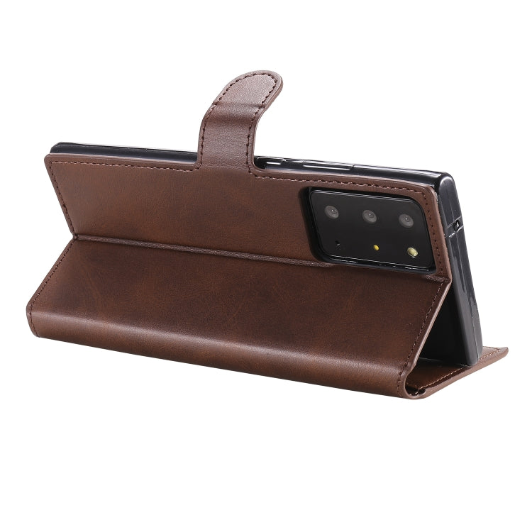 For Samsung Galaxy Note 20 Ultra Classic Calf Texture PU + TPU Horizontal Flip Leather Case, with Holder & Card Slots & Wallet(Brown) - free shipping - PMC TechLife - Order now!