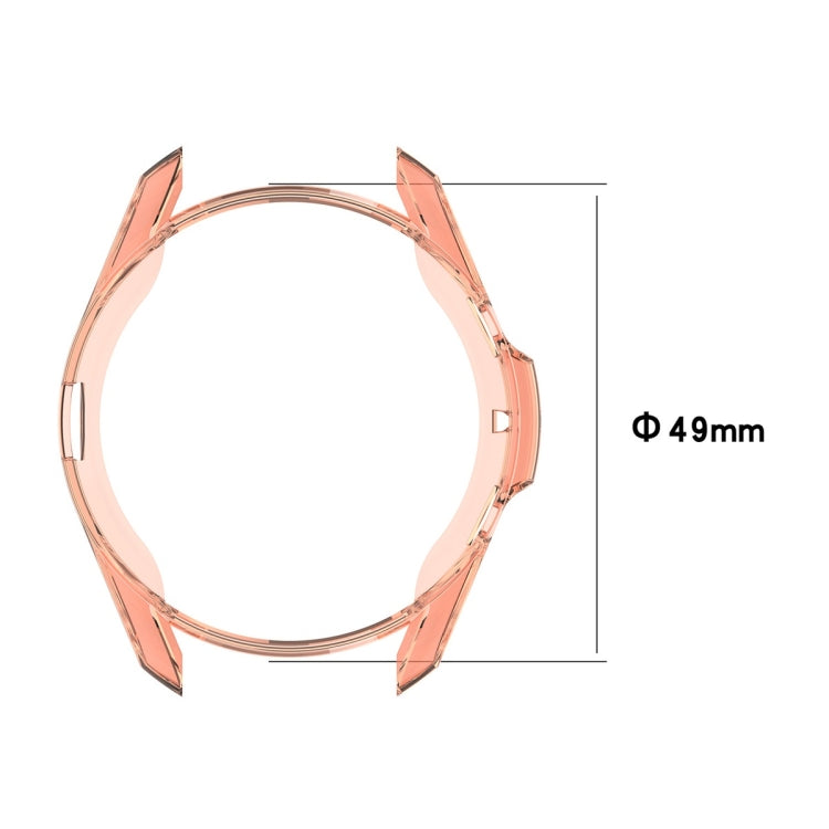 For Samsung Galaxy Watch 3 45mm Electroplating Hollow Half-pack TPU Protective Case(Gray) - Watch Cases by ENKAY | Online Shopping South Africa | PMC TechLife | Buy Now Pay Later Mobicred