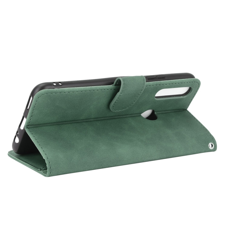 For Huawei P smart Z / Y9 Prime (2019) Solid Color Skin Feel Magnetic Buckle Horizontal Flip Calf Texture PU Leather Case with Holder & Card Slots & Wallet(Green) - free shipping - PMC TechLife - Order now!
