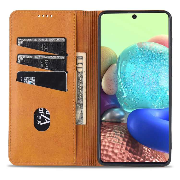 For Samsung Galaxy Note 10 Lite AZNS Magnetic Calf Texture Horizontal Flip Leather Case with Card Slots & Holder & Wallet(Dark Green) - free shipping - PMC TechLife - Order now!