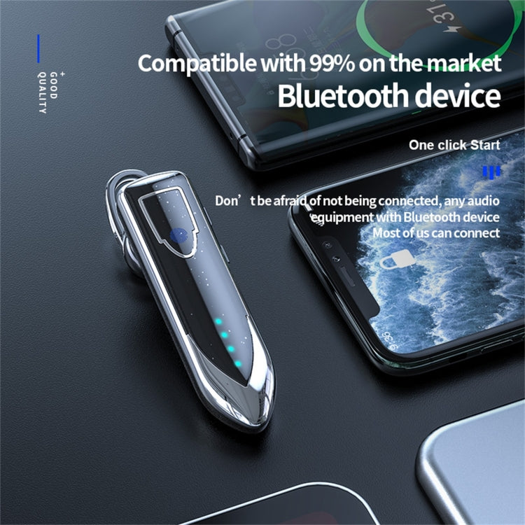 ME-3 Bluetooth 5.0 Business Style Touch Switch Bluetooth Earphone(Black) - Bluetooth Earphone by PMC TechLife | Online Shopping South Africa | PMC TechLife