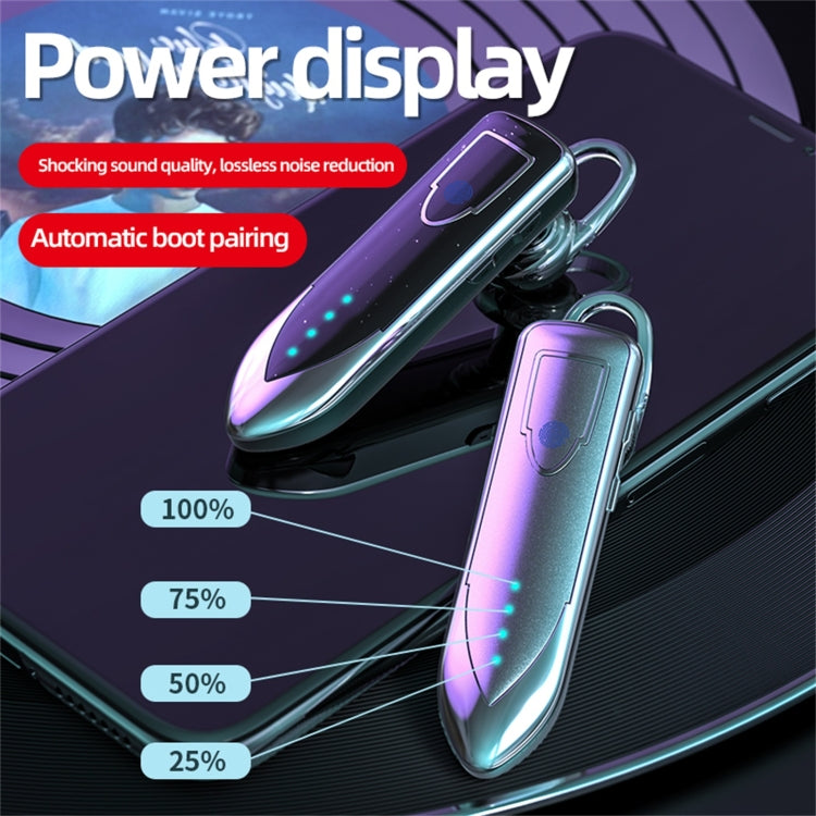 ME-3 Bluetooth 5.0 Business Style Touch Switch Bluetooth Earphone(Blue) - Bluetooth Earphone by PMC TechLife | Online Shopping South Africa | PMC TechLife