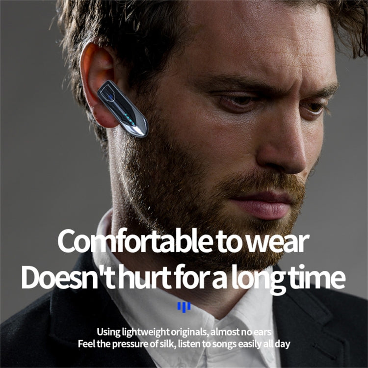 ME-3 Bluetooth 5.0 Business Style Touch Switch Bluetooth Earphone(Purple) - Bluetooth Earphone by PMC TechLife | Online Shopping South Africa | PMC TechLife