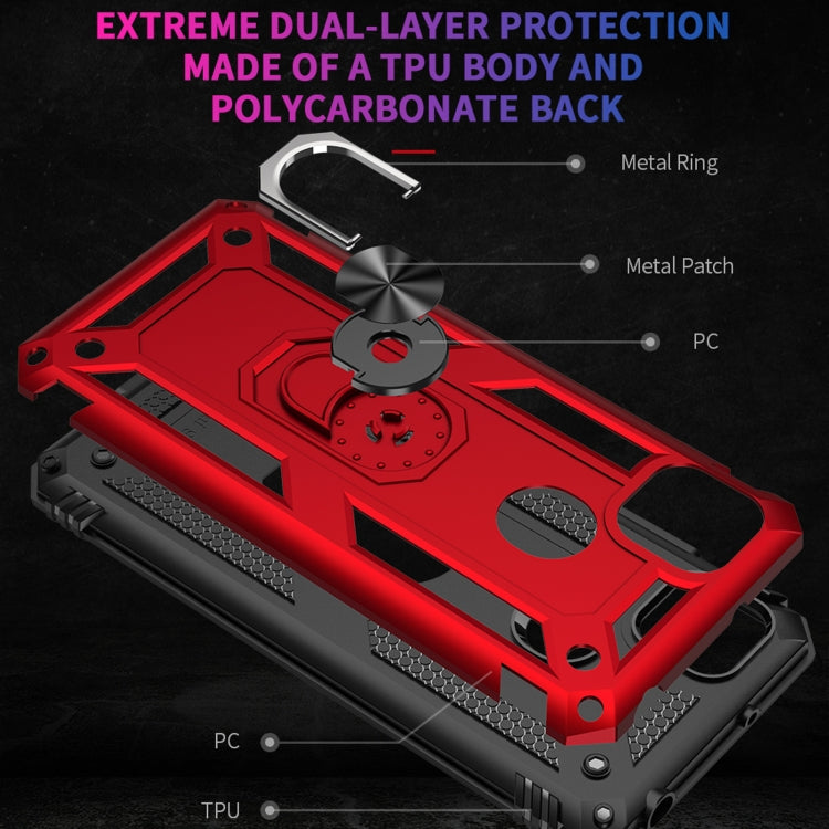 For Xiaomi Redmi 9C Shockproof TPU + PC Protective Case with 360 Degree Rotating Holder(Gold) - free shipping - PMC TechLife - Order now!