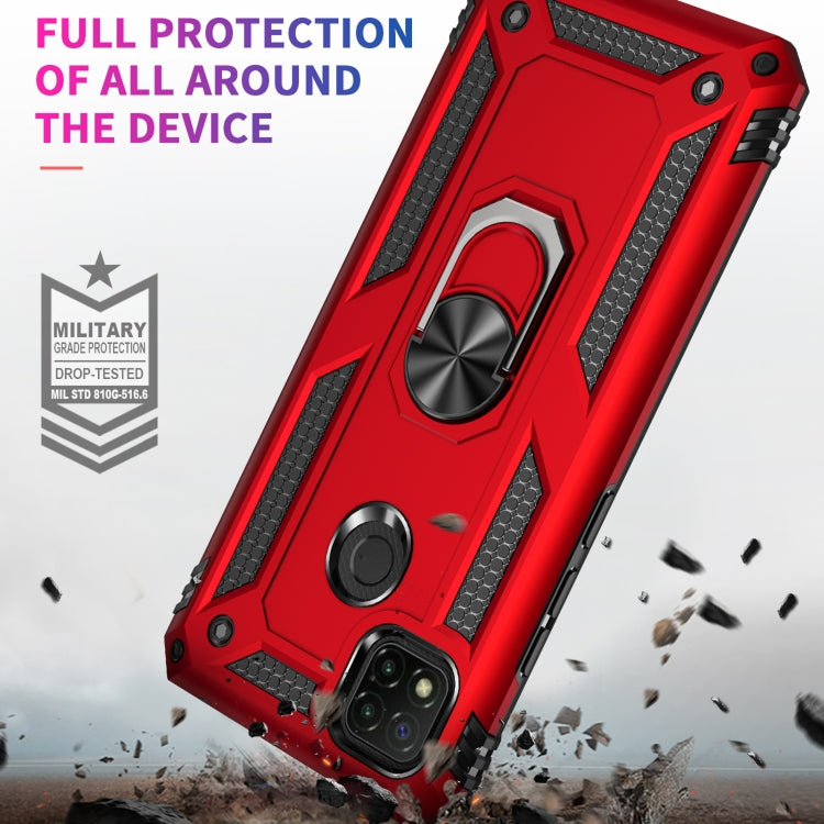 For Xiaomi Redmi 9C Shockproof TPU + PC Protective Case with 360 Degree Rotating Holder(Gold) - free shipping - PMC TechLife - Order now!