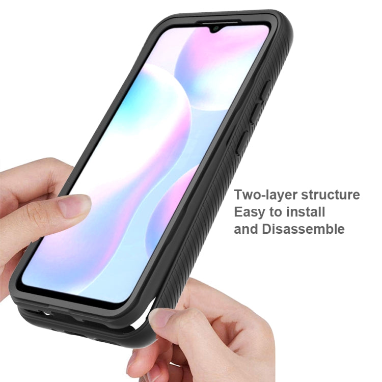 For Xiaomi Redmi 9A Starry Sky Solid Color Series Shockproof PC + TPU Protective Case(Navy Blue) - free shipping - PMC TechLife - Order now!