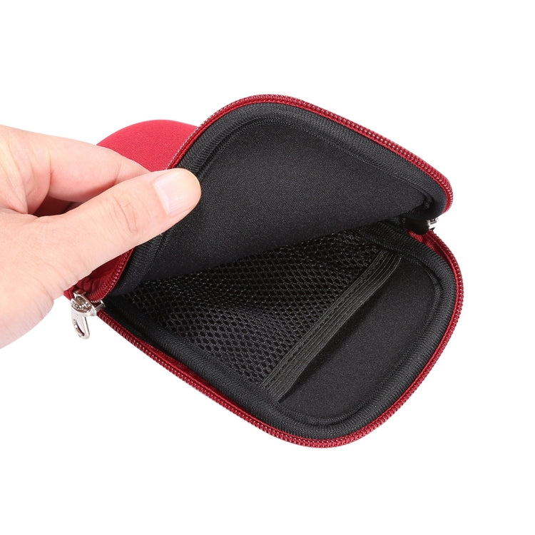 Universal Elasticity Zipper Protective Case Storage Bag with Lanyard For 6.7-6.9 inch Smart Phones(Purplish Red) - iPhone 12 Pro Max Cases by PMC TechLife | Online Shopping South Africa | PMC TechLife