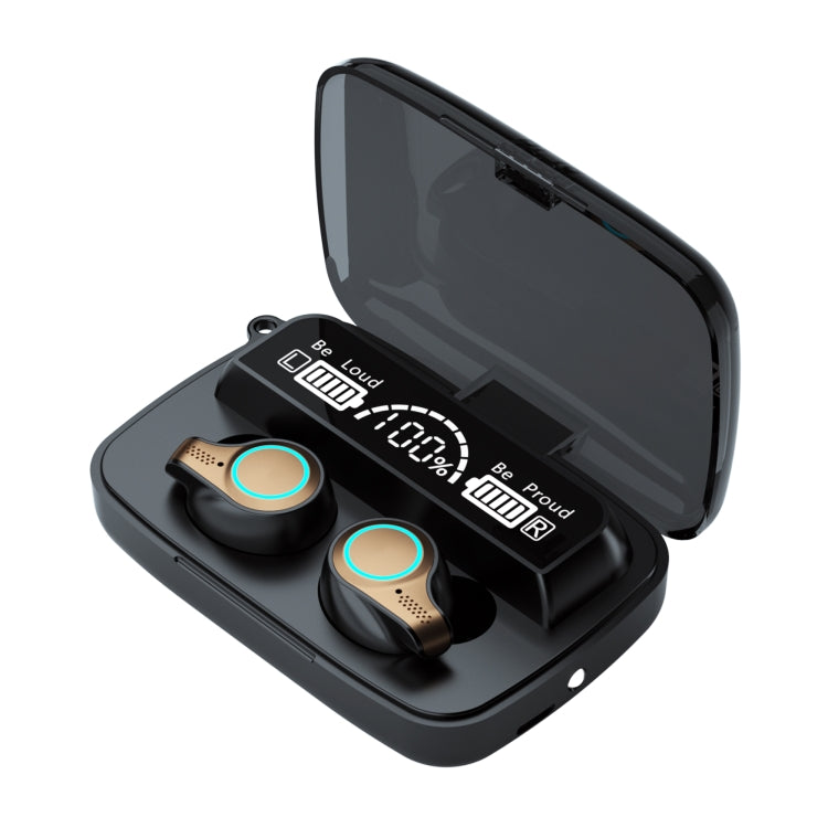 M18 Bluetooth 5.1 LED Display Screen Waterproof Wireless Bluetooth Earphone with Charging Box - Bluetooth Earphone by PMC TechLife | Online Shopping South Africa | PMC TechLife