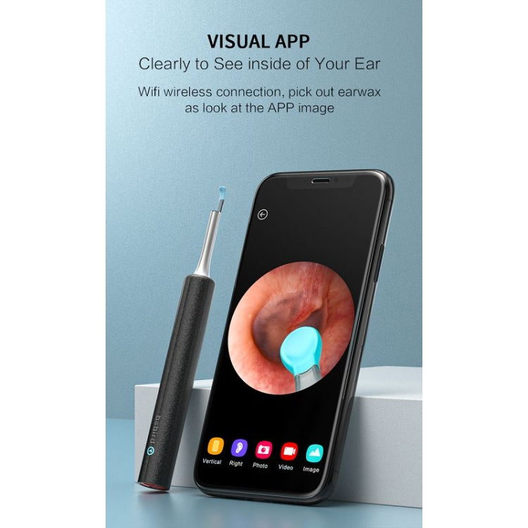 Bebird C3 Pro 2.4G 3.5mm Wireless Wifi High-definition Visual Ear Spoon 3 Million Pixels Out Ear Visual Ear Spoon(White) - free shipping - PMC TechLife - Order now!
