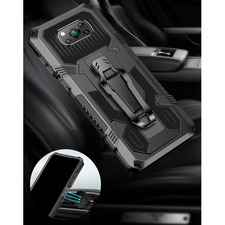 For Xiaomi Poco X3 / Poco X3 FNC / X3 Pro Armor Warrior Shockproof PC + TPU Protective Case(Blue) - Xiaomi Cases by PMC TechLife | Online Shopping South Africa | PMC TechLife | Buy Now Pay Later Mobicred