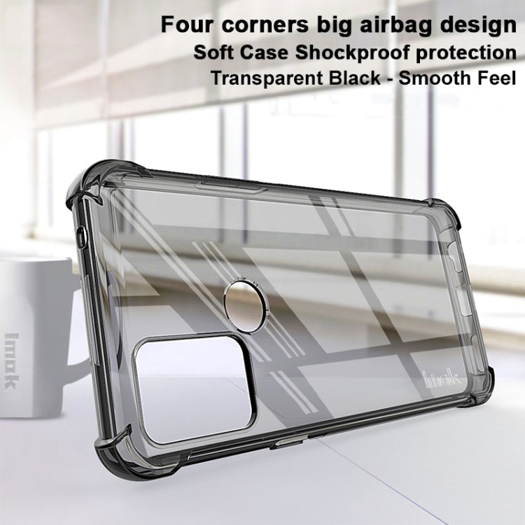 For HTC Desire 20 / Desire 20+ IMAK All Coverage Shockproof Airbag TPU Case(Transparent Black) - free shipping - PMC TechLife - Order now!