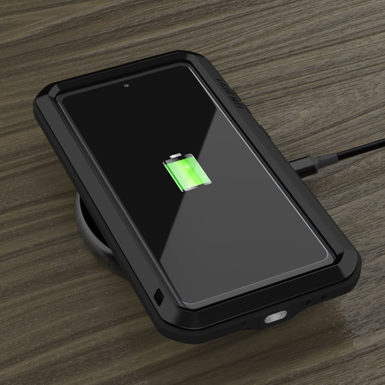 For Samsung Galaxy S20 FE LOVE MEI Metal Shockproof Waterproof Dustproof Protective Case with Glass(Army Green) - free shipping - PMC TechLife - Order now!