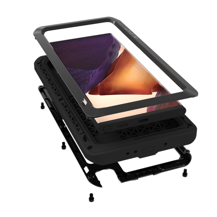 For Samsung Galaxy Note 20 Ultra LOVE MEI Metal Shockproof Waterproof Dustproof Protective Case without Glass(Red) - free shipping - PMC TechLife - Order now!