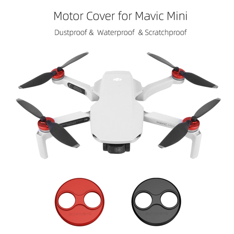 Sunnylife Dust-proof Waterproof Aluminum Alloy Motor Cover for DJI Mini 3 Pro/Mavic Mini/Mini SE(Black) - free shipping - PMC TechLife - Order now!