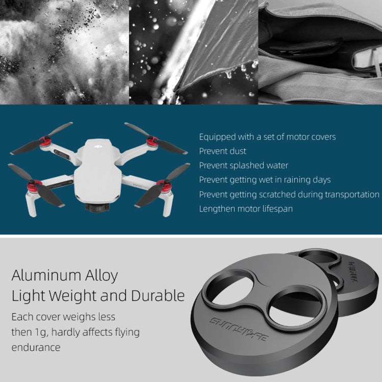 Sunnylife Dust-proof Waterproof Aluminum Alloy Motor Cover for DJI Mini 3 Pro/Mavic Mini/Mini SE(Red) - Other by PMC TechLife | Online Shopping South Africa | PMC TechLife | Buy Now Pay Later Mobicred