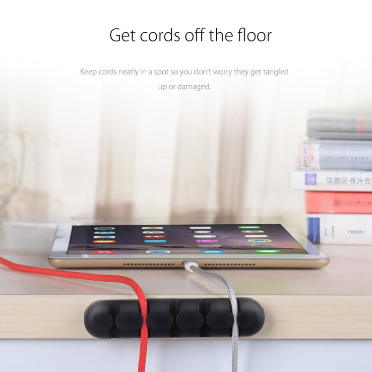 ORICO CBS5 Silicone Material Desktop Cable Manager Winder Fixer, Size: 9.6*2*1.2cm(Black) - free shipping - PMC TechLife - Order now!