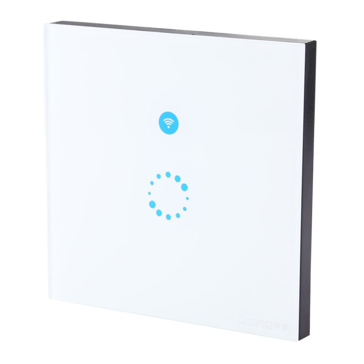 Sonoff  Touch 86mm 1 Gang Tempered Glass Panel Wall Switch Smart Home Light Touch Switch, Compatible with Alexa and Google Home, AC 90V-250V 400W 2A - Smart Socket by PMC TechLife | Online Shopping South Africa | PMC TechLife