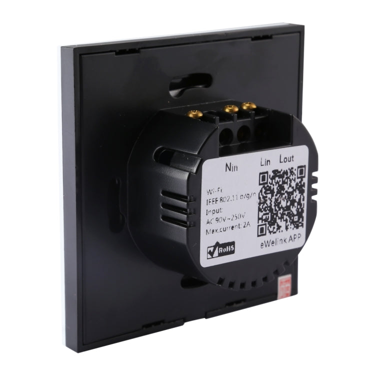 Sonoff  Touch 86mm 1 Gang Tempered Glass Panel Wall Switch Smart Home Light Touch Switch, Compatible with Alexa and Google Home, AC 90V-250V 400W 2A - Smart Socket by PMC TechLife | Online Shopping South Africa | PMC TechLife