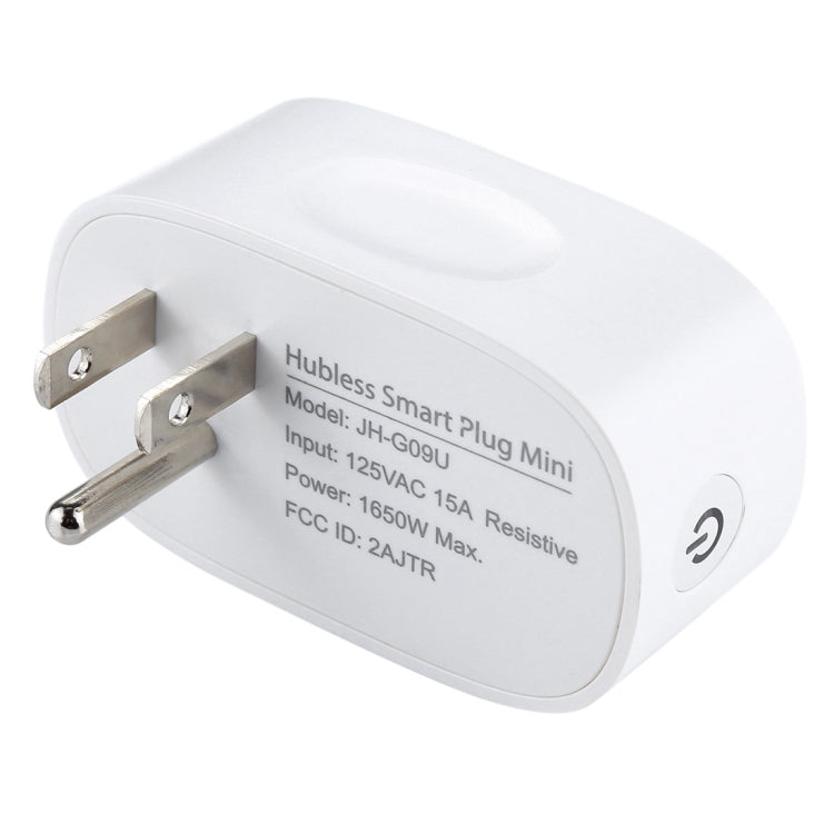 JH-G09U 15A 2.4GHz WiFi Control Hubless Smart Home Power Socket Works with Alexa  & Google Home, AC 100-240V, US Plug (White) - Smart Socket by PMC TechLife | Online Shopping South Africa | PMC TechLife