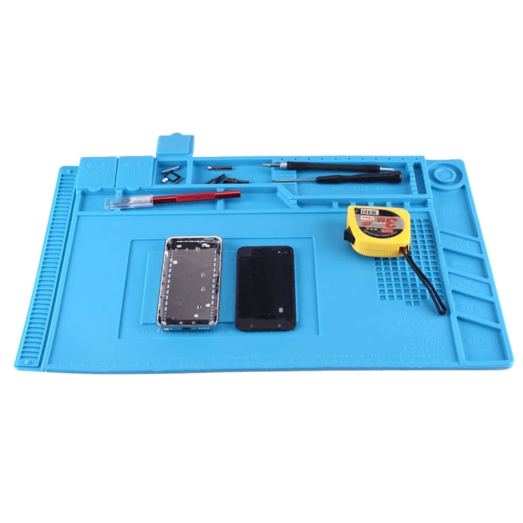Maintenance Platform Anti-static Anti-slip High Temperature Heat-resistant Repair Insulation Pad Silicone Mats, Size: 45cm x 30cm (Blue) - free shipping - PMC TechLife - Order now!