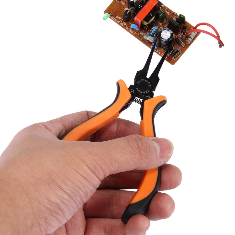 WLXY 4.5 inch Electronic Pliers Thin Flat-nose Pliers Repair Hand Tool - Pliers by WLXY | Online Shopping South Africa | PMC TechLife | Buy Now Pay Later Mobicred