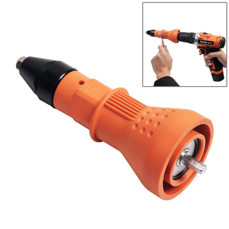 220V Electric Rivet Nut Gun Cordless Drill Riveting Adapter Tool (Orange) - Drill & Drill Bits by PMC TechLife | Online Shopping South Africa | PMC TechLife | Buy Now Pay Later Mobicred