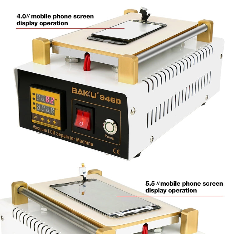 BAKU BK-946D 200W Vacuum LCD Touch Panel Separator Machine, AC 220V - free shipping - PMC TechLife - Order now!