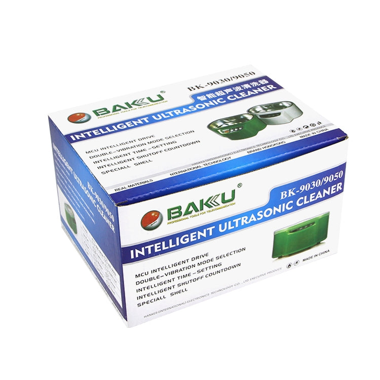 BAKU BK-9050 30W / 50W Adjustable 0.6L LCD Display Ultrasonic Cleaner, AC 110V(White) - Ultrasonic Cleaner by BAKU | Online Shopping South Africa | PMC TechLife | Buy Now Pay Later Mobicred