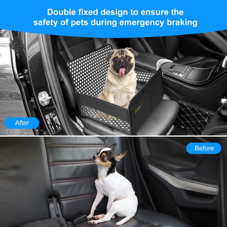 FunAdd Breathable and Foldable Pet Dog Car Basket Anti-dirty Waterproof Pad (Black) - Pet Storages & Bags by FunAdd | Online Shopping South Africa | PMC TechLife | Buy Now Pay Later Mobicred
