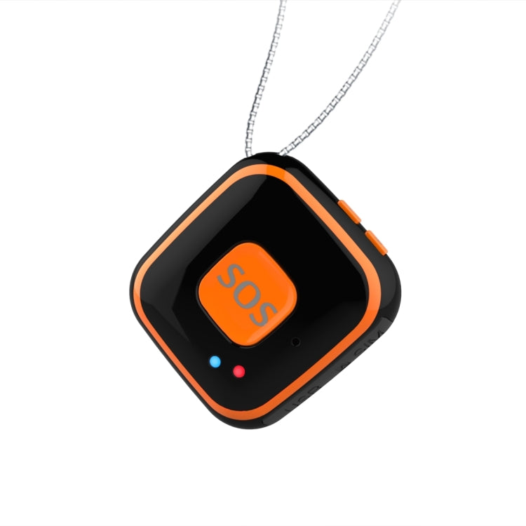 V28 Necklace Style GSM Mini LBS WiFi AGPS Tracker SOS Communicator(Black) - Personal Tracker by PMC TechLife | Online Shopping South Africa | PMC TechLife