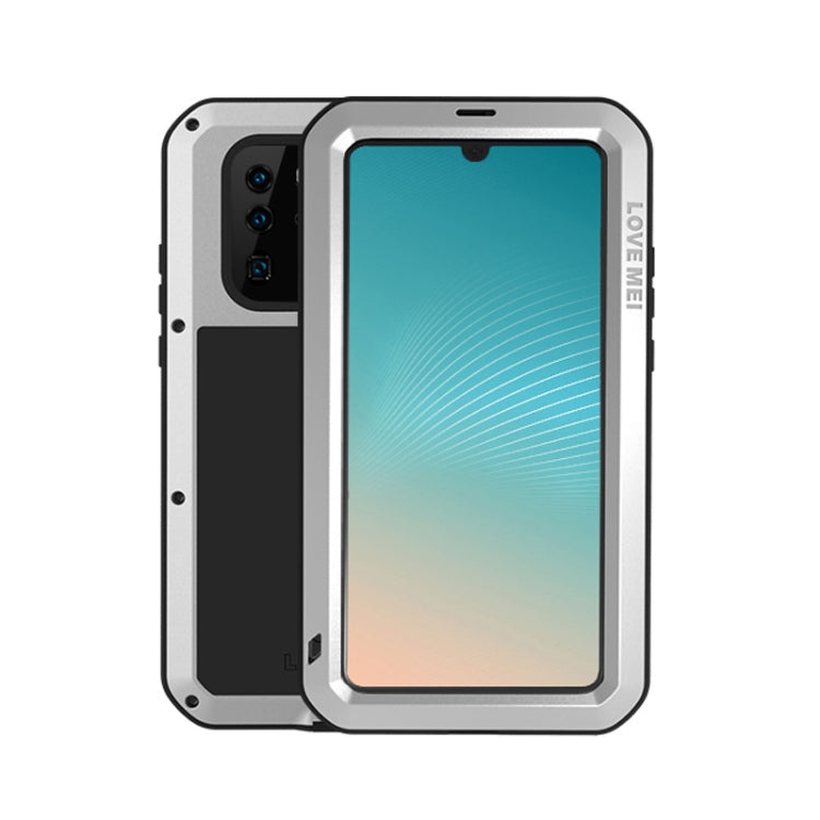 LOVE MEI Powerful Dustproof Shockproof Splashproof Metal + Silicone Combination Case for Huawei P30 Pro (Silver) - Huawei Cases by LOVE MEI | Online Shopping South Africa | PMC TechLife | Buy Now Pay Later Mobicred