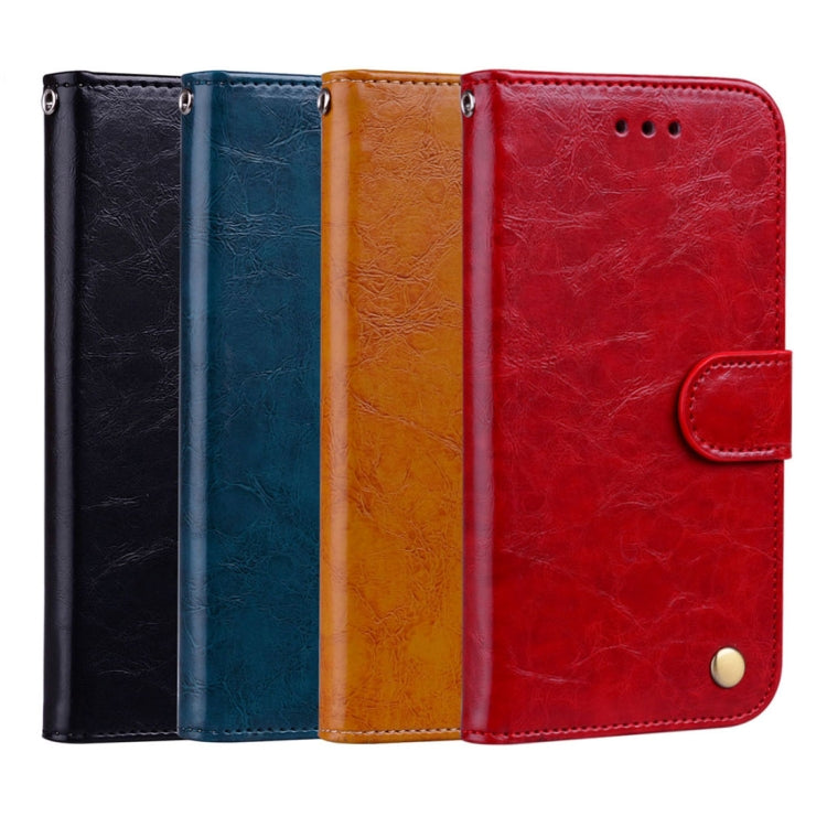 Business Style Oil Wax Texture Horizontal Flip Leather Case for Huawei Honor 7A (with fingerprint hole), with Holder & Card Slots & Wallet(Black) - Honor Cases by PMC TechLife | Online Shopping South Africa | PMC TechLife