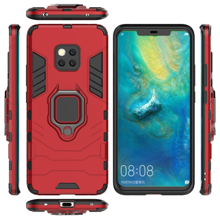 PC + TPU Shockproof Protective Case for Huawei Mate 20 Pro, with Magnetic Ring Holder (Red) - Huawei Cases by PMC TechLife | Online Shopping South Africa | PMC TechLife | Buy Now Pay Later Mobicred