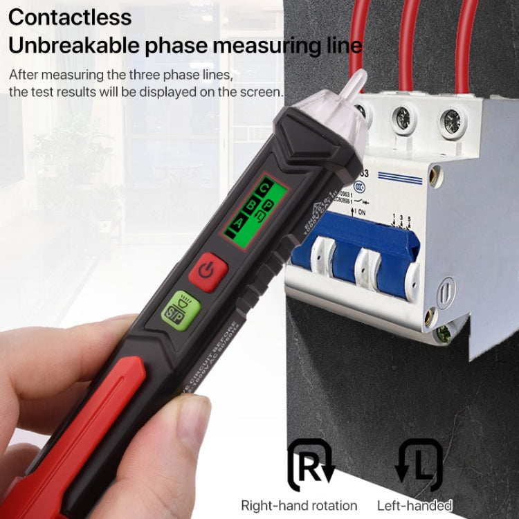 HABOTEST HT100P Non Contact 3 Phase Rotation Indicator AC LCD Display Detector Pen Tester - free shipping - PMC TechLife - Order now!