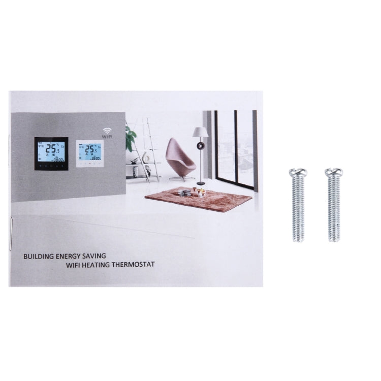 BHT-1000-GA-WIFI 3A Load Water Heating Type Touch LCD Digital WiFi Heating Room Thermostat, Display Clock / Temperature / Periods / Time / Week / Heat etc.(Black) - Indoor Thermometer by PMC TechLife | Online Shopping South Africa | PMC TechLife