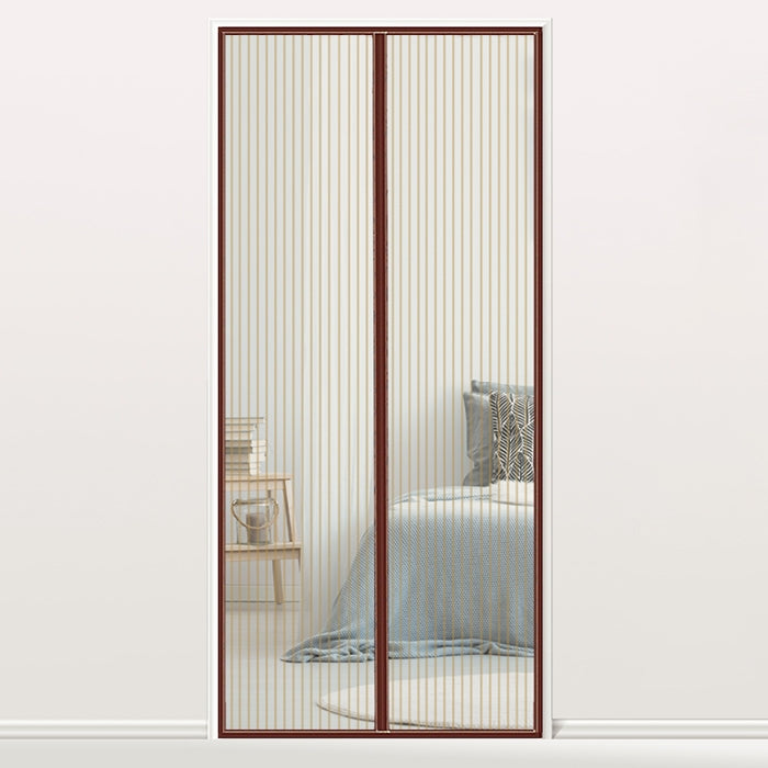 Magnetic Door Curtain Mosquito-proof Screen Door Curtain, Size:210x100cm(Coffee) - free shipping - PMC TechLife - Order now!