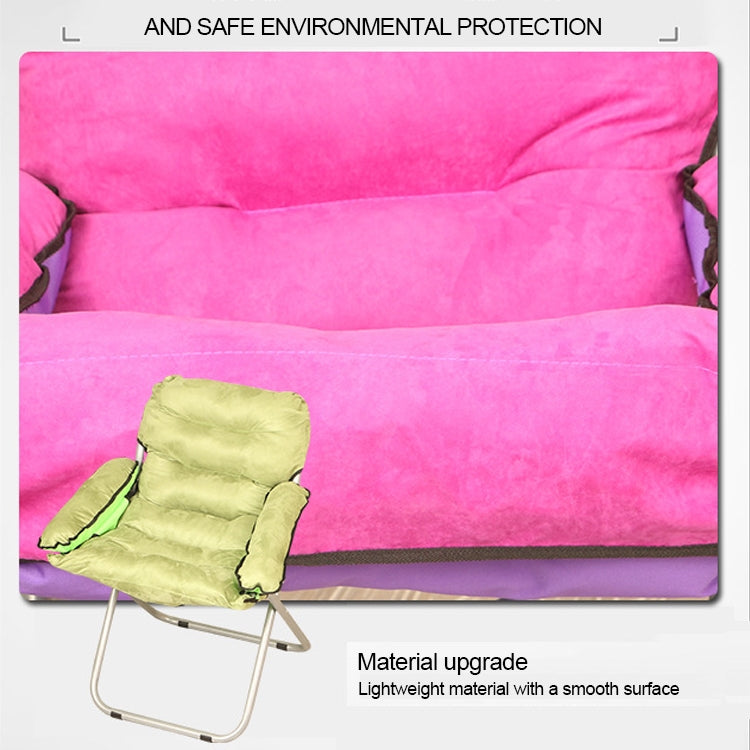 Creative Lazy Folding Sofa Living Room Single Sofa Chair Tatami Lounge Chair with Footrest / Pillow(Grey) - Chairs by PMC TechLife | Online Shopping South Africa | PMC TechLife | Buy Now Pay Later Mobicred