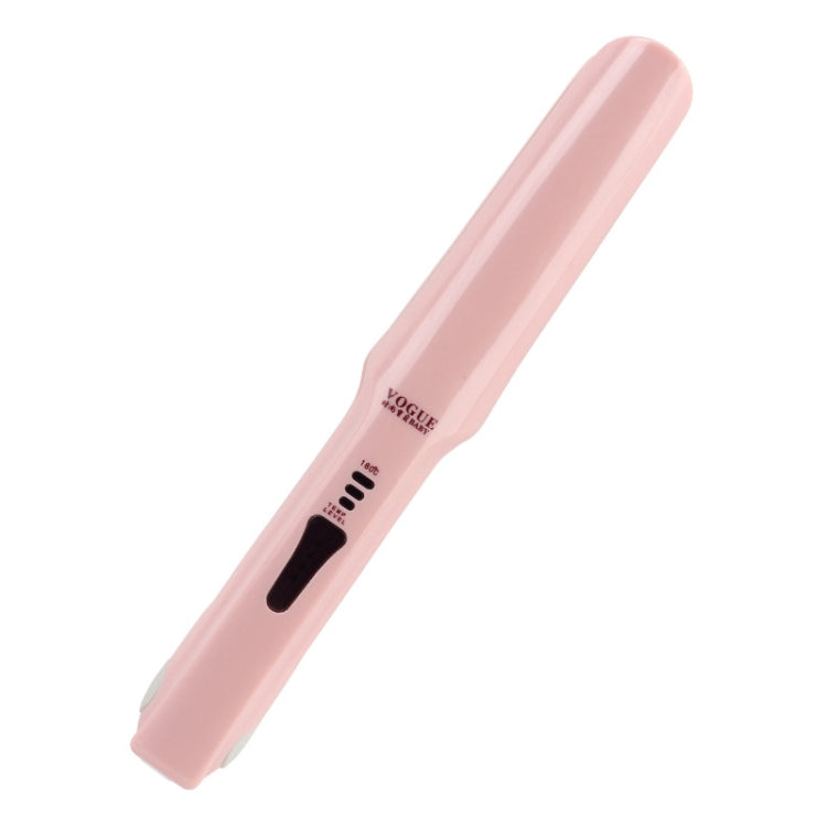 Wireless Mini USB Rechargeable Hair Straightener Hair Curler Double Purpose Hair Splint(Pink) - free shipping - PMC TechLife - Order now!