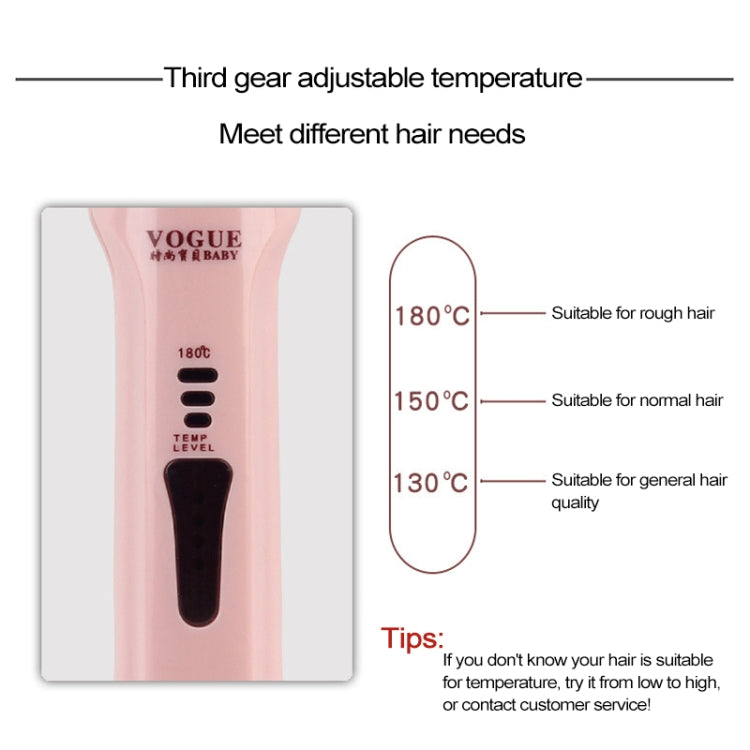 Wireless Mini USB Rechargeable Hair Straightener Hair Curler Double Purpose Hair Splint(Pink) - free shipping - PMC TechLife - Order now!