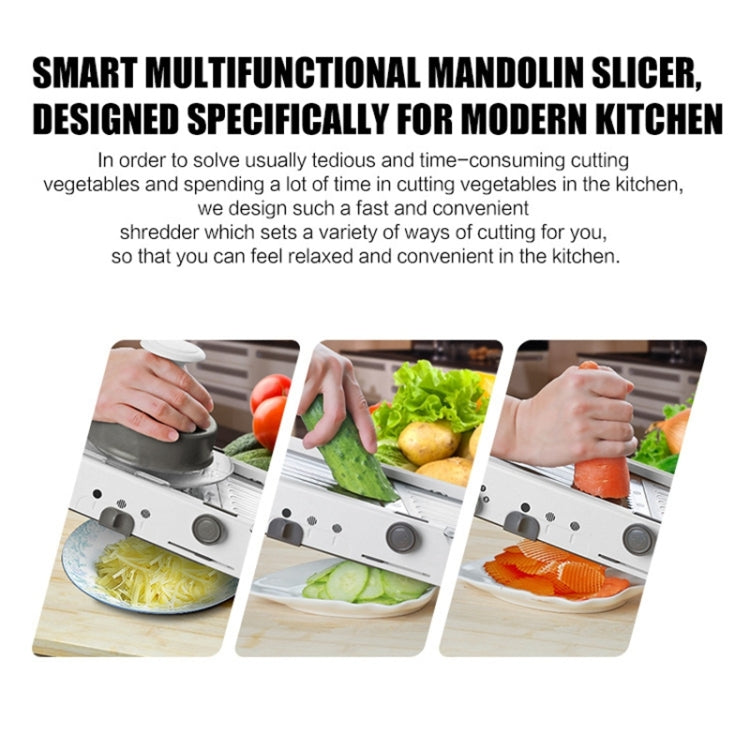 CZ-01 Multifunctional Household Stainless Steel Manual Vegetable Cutting Machine Carrot Potato Grater (Silver) - free shipping - PMC TechLife - Order now!