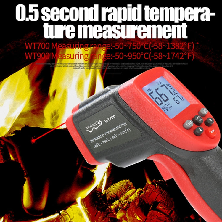 Wintact WT700 -50 Degree C~750 Degree C Handheld Portable Outdoor Non-contact Digital Infrared Thermometer - free shipping - PMC TechLife - Order now!