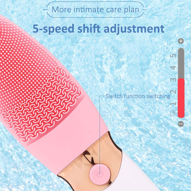 CNaier AE-618 Battery-powered Silicone Acoustic Wave Face Skin Care Electric Facial Cleanser (Orange) - free shipping - PMC TechLife - Order now!