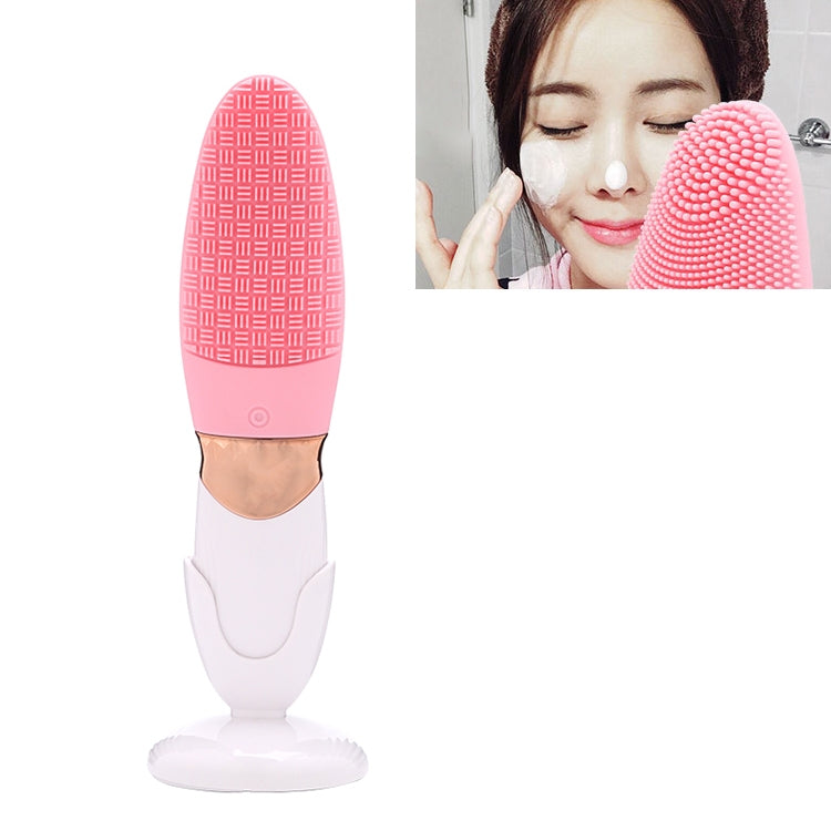 CNaier AE-618 Battery-powered Silicone Acoustic Wave Face Skin Care Electric Facial Cleanser (Pink) - free shipping - PMC TechLife - Order now!