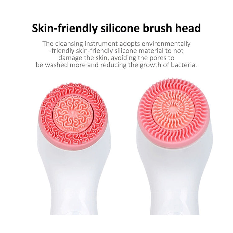 CNaier AE-868 Battery-powered Silicone Ultrasonic Vibration Face Skin Care Electric Facial Cleanser (Pink) - free shipping - PMC TechLife - Order now!