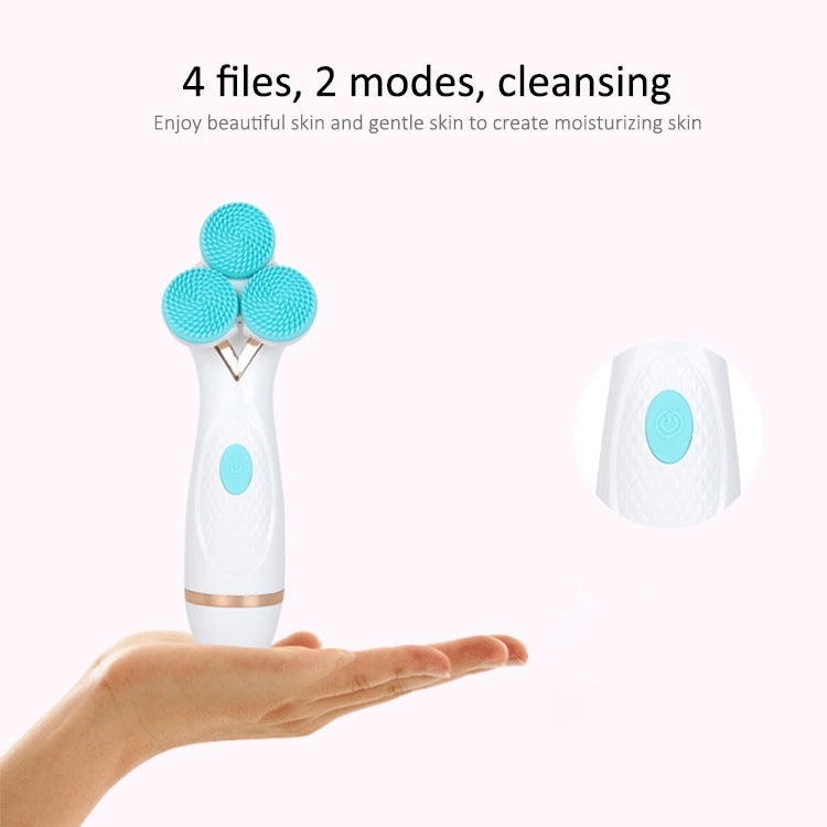 CNaier AE-878 USB Charging Silicone Face Skin Care Electric Facial Cleanser (Blue) - free shipping - PMC TechLife - Order now!