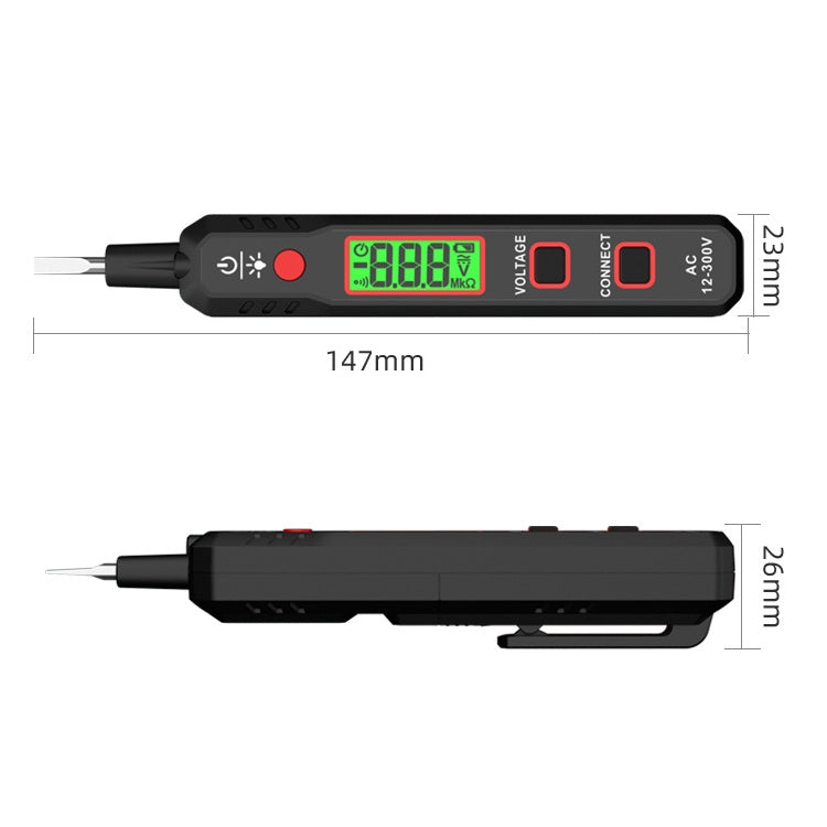 HABOTEST HT89 Contact Type High-sensitivity LCD Digital Display Sound and Light Alarm Test Pen - free shipping - PMC TechLife - Order now!