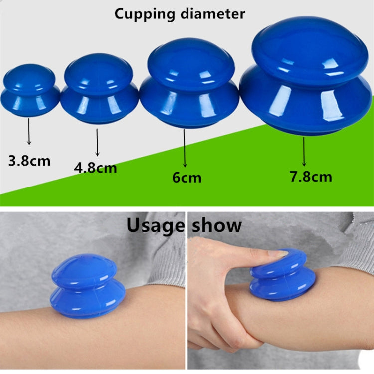 4 Cups / Set Health Care Body Massage Cupping Therapy Anti Cellulite Silicone Vacuum Cups(White) - free shipping - PMC TechLife - Order now!